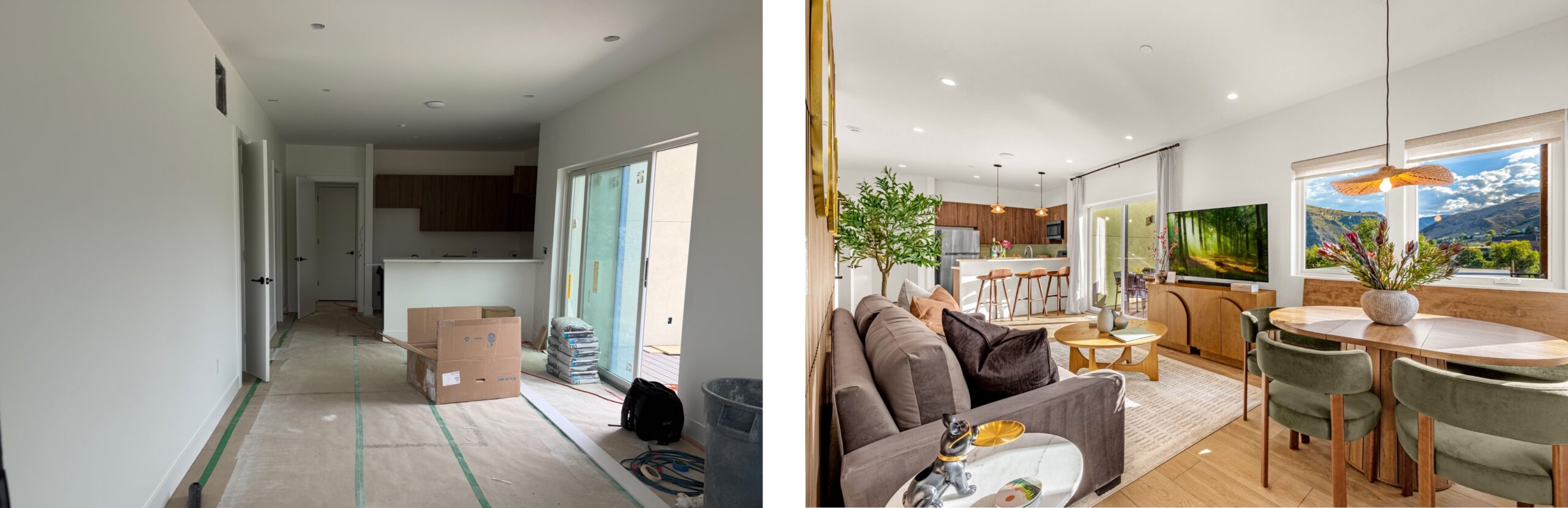 2 Golden Before & After Great Space